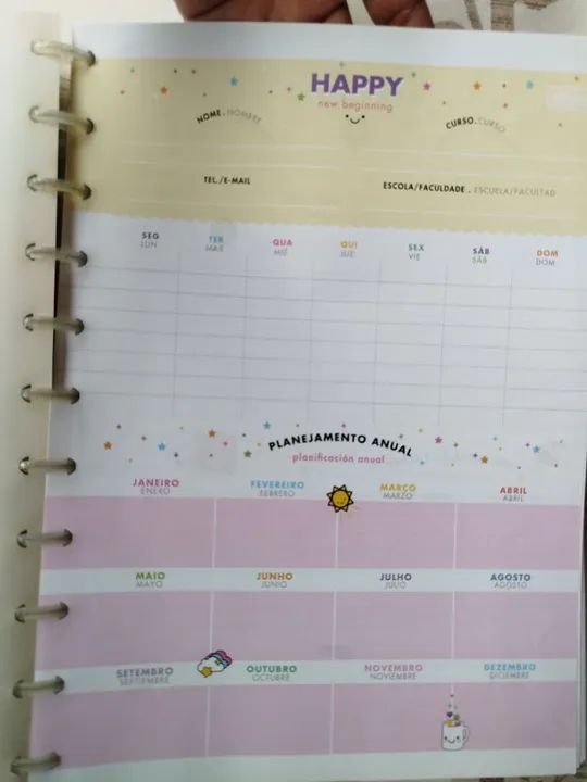 Caderno de disco Tilibra 10 matéria 160 folhas. - Foto 4