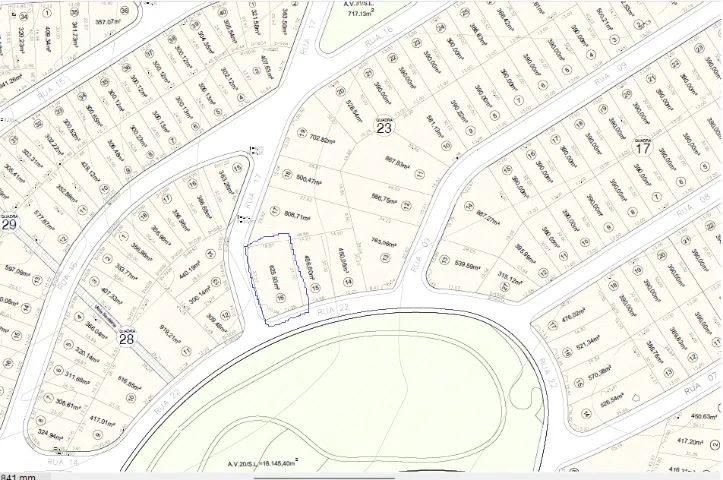 Cond Terras Belas - Terreno de esquina próximo ao clube com área total 625,93m²