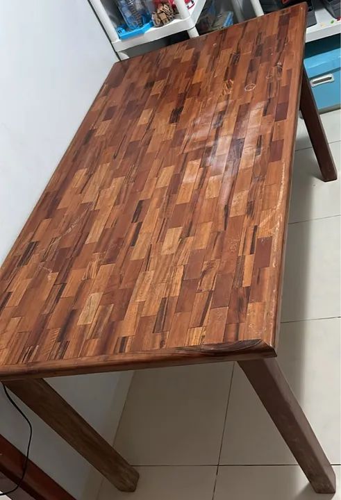Mesa de madeira maciça - Foto 2