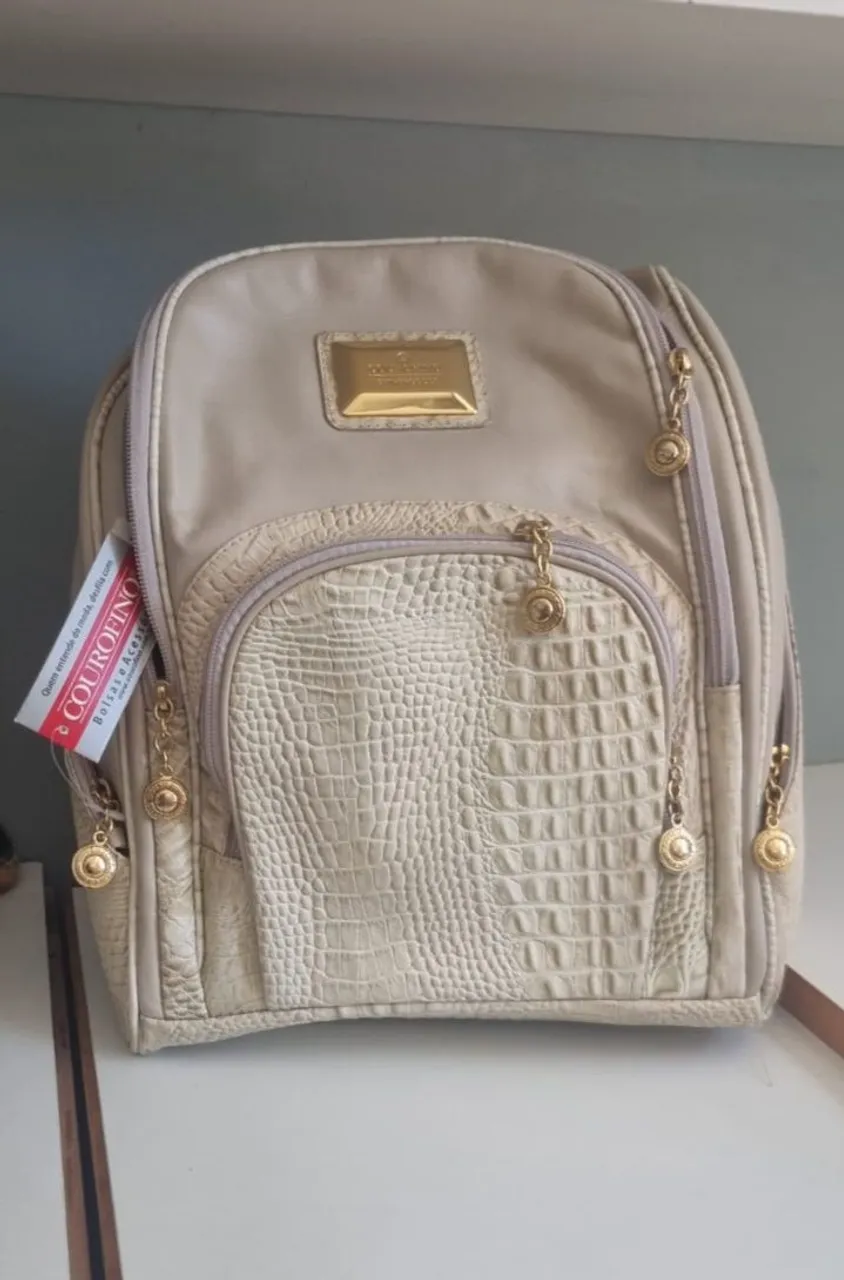 Mochila/Bolsa Courofino Croco Elegante