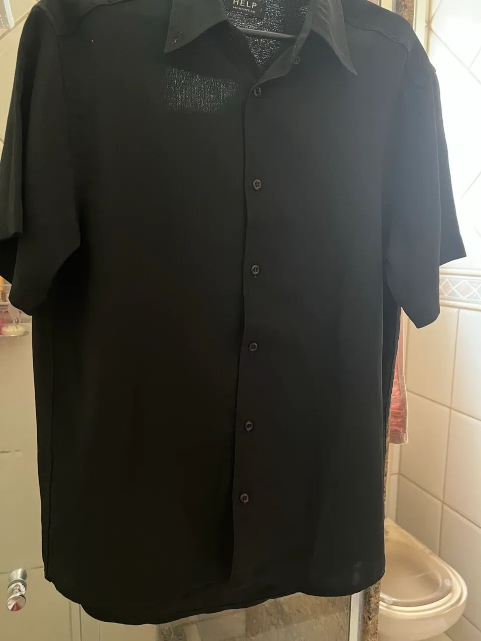 Camisa social preta Help  - Foto 5