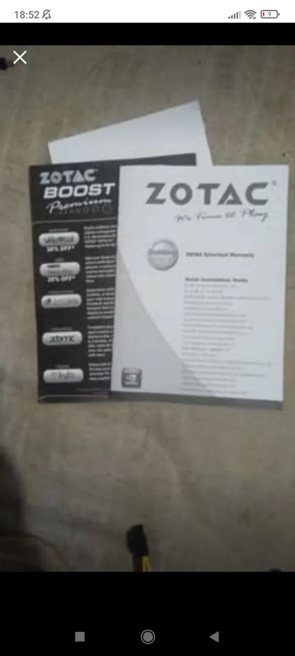 Placa de vídeo zotac 560ti