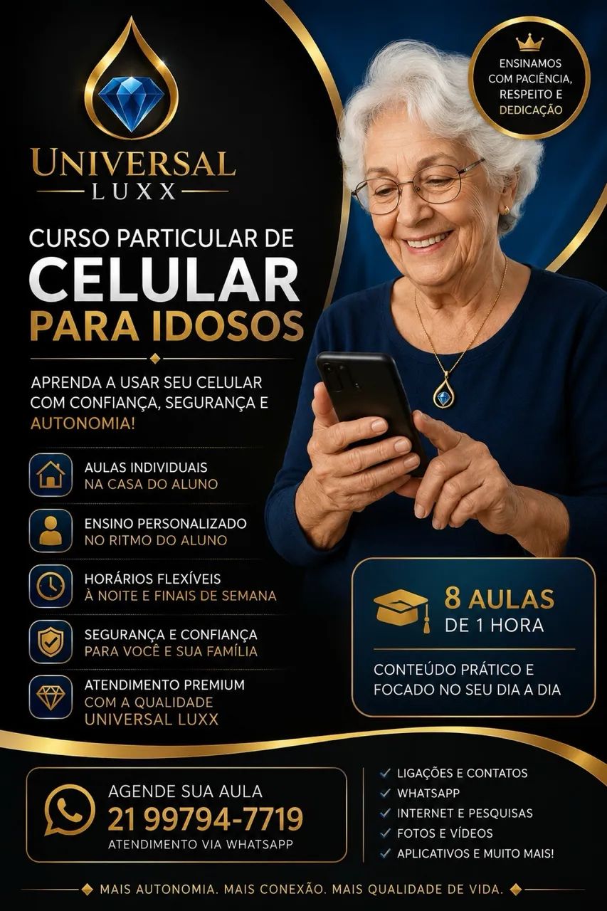 CURSO DE INFORMÁTICA BÁSICA E CELULAR PARA IDOSOS 