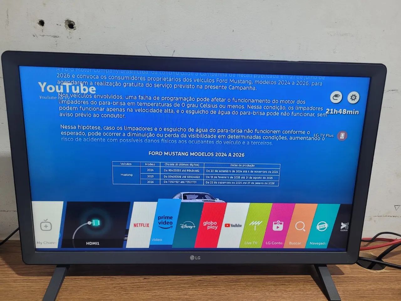 TV LG 24 POLEGADAS 4K SMART 