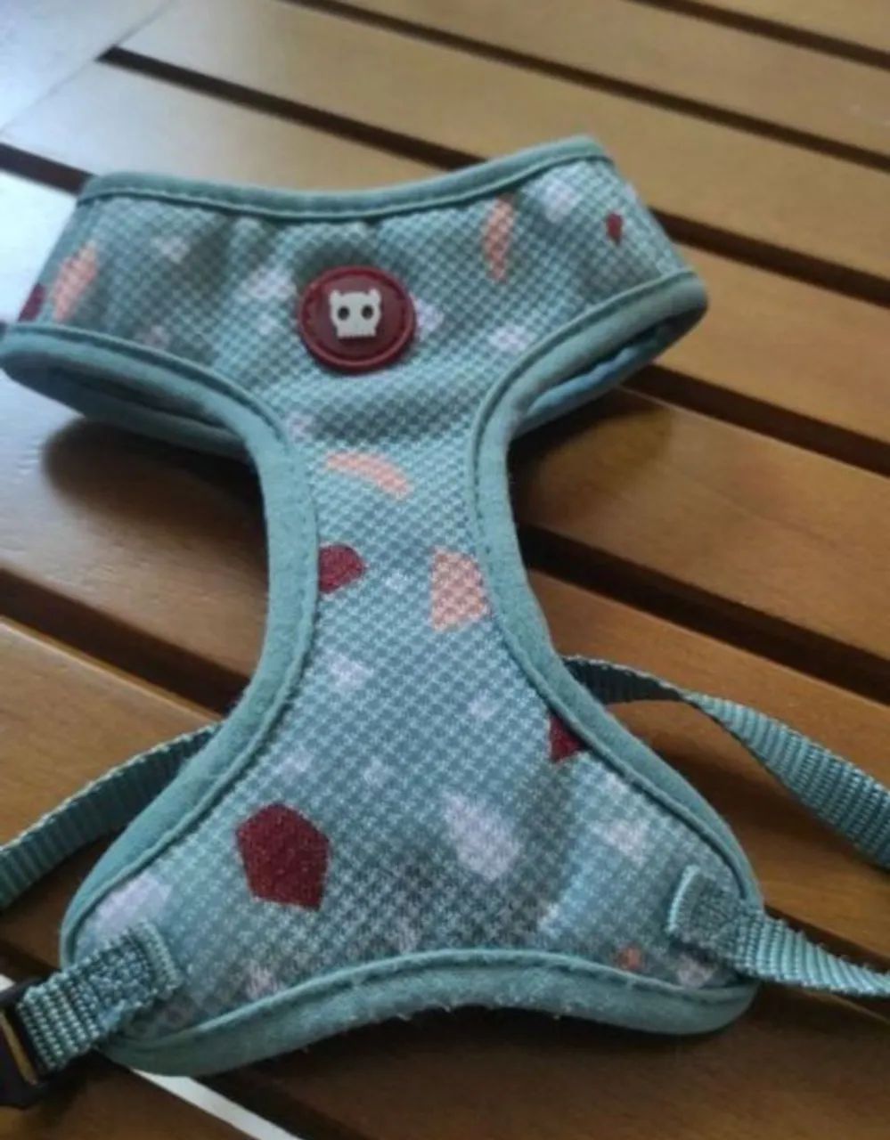 Peitoral zeedog air mesh terrazzo verde agua