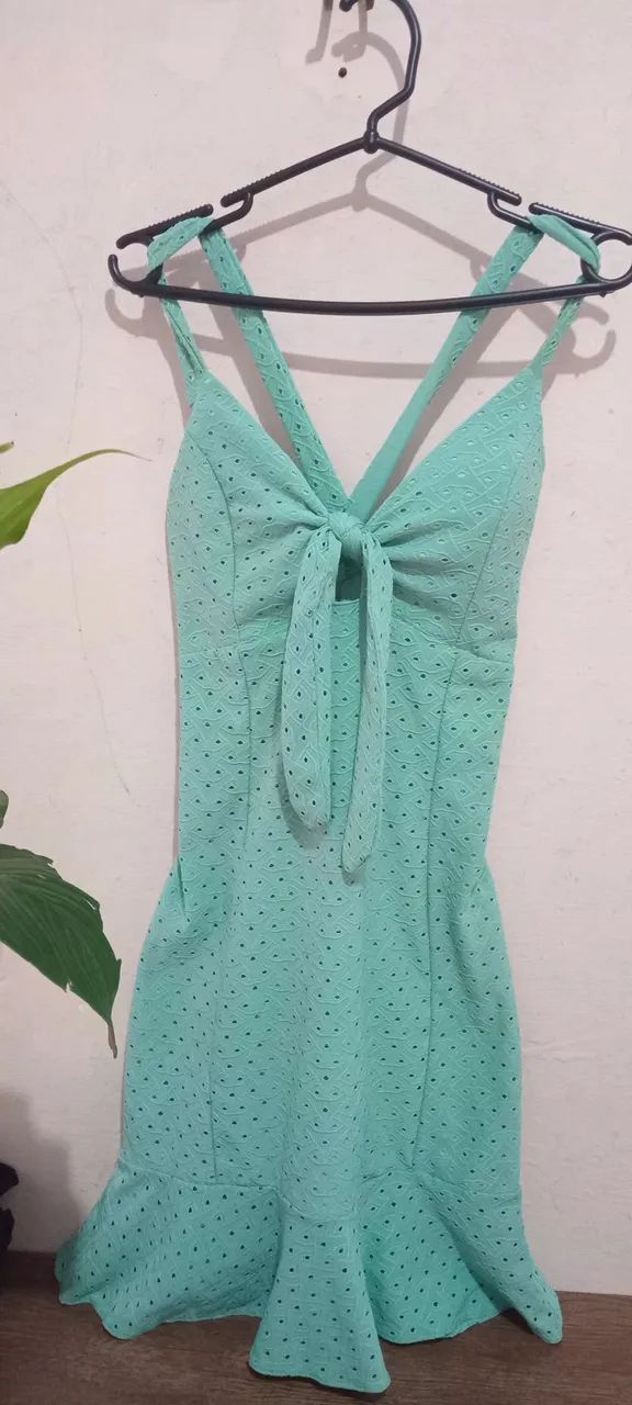 Vestido cor verde menta - Foto 2