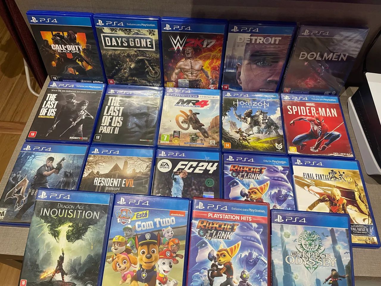 Jogos PS4 à partir de 45,00 lista na descrição