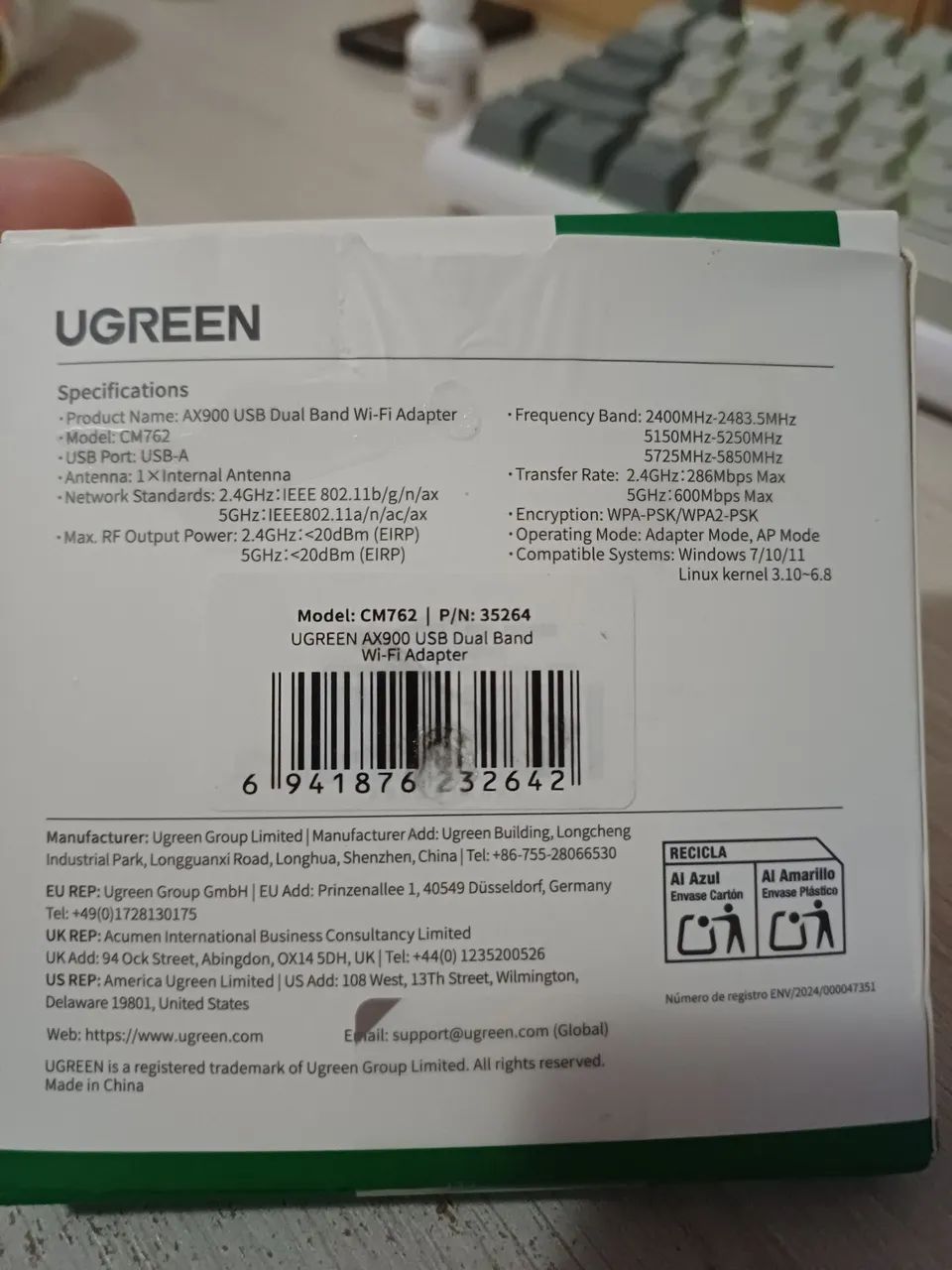 Adaptador wifi ugreen - Foto 2