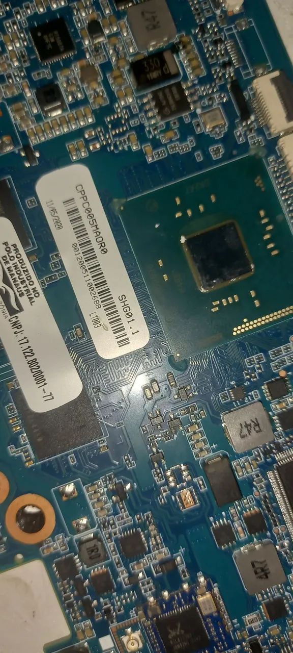 Placa mãe notebook Compac CQ25.  Leia  - Foto 3