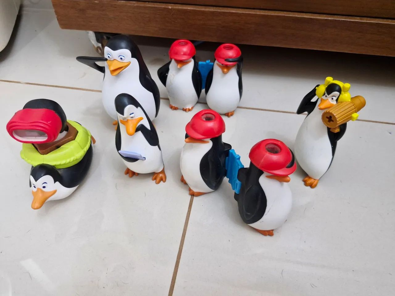 Miniaturas Action Figure - Pinguins de Madagascar