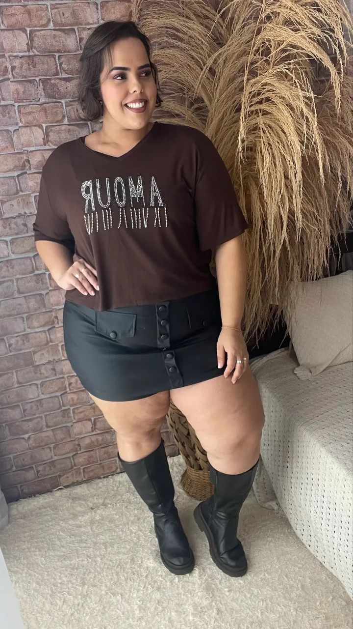 Cropped Love Plus Size - Foto 3