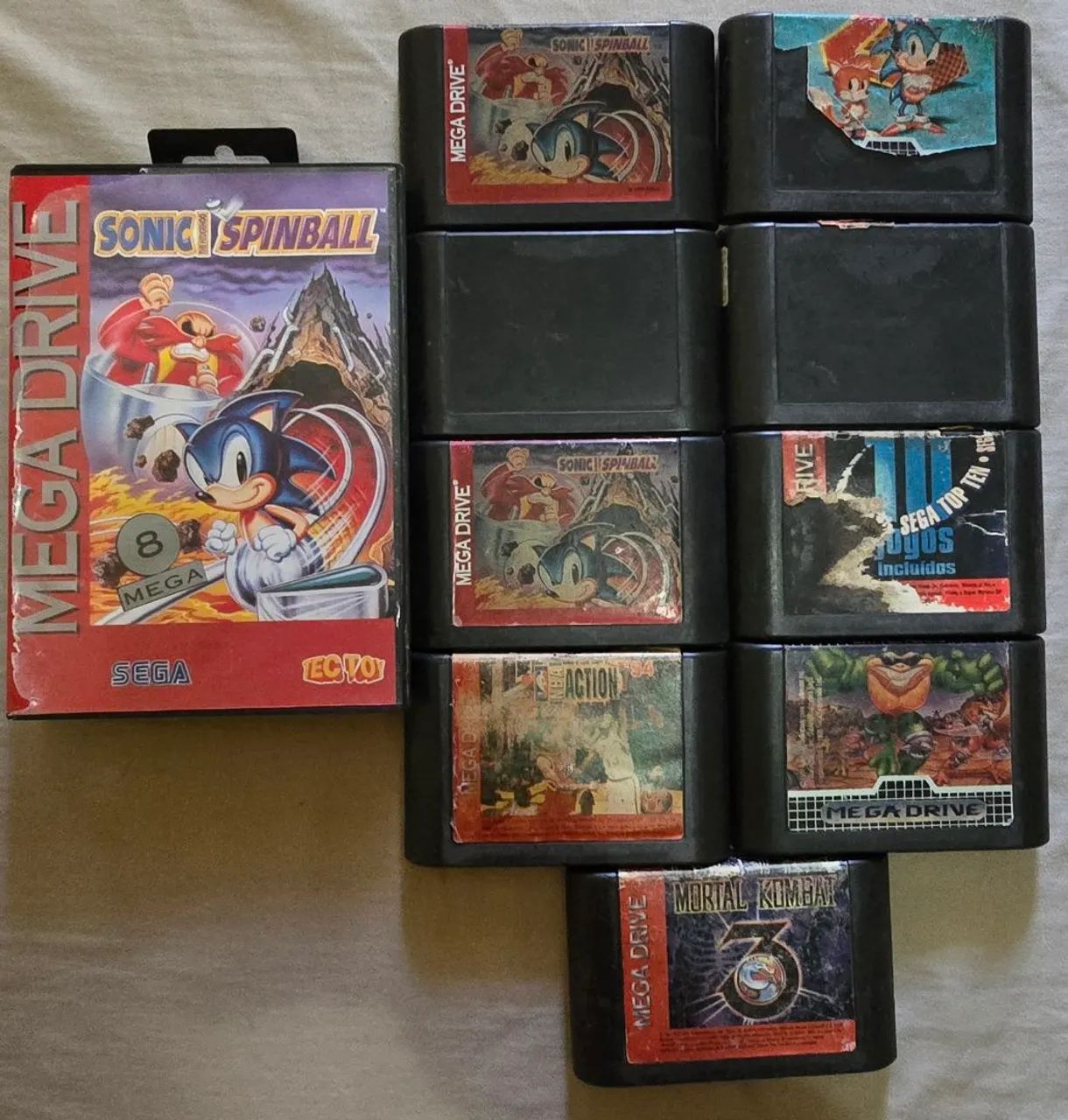 Fitas de mega drive 
