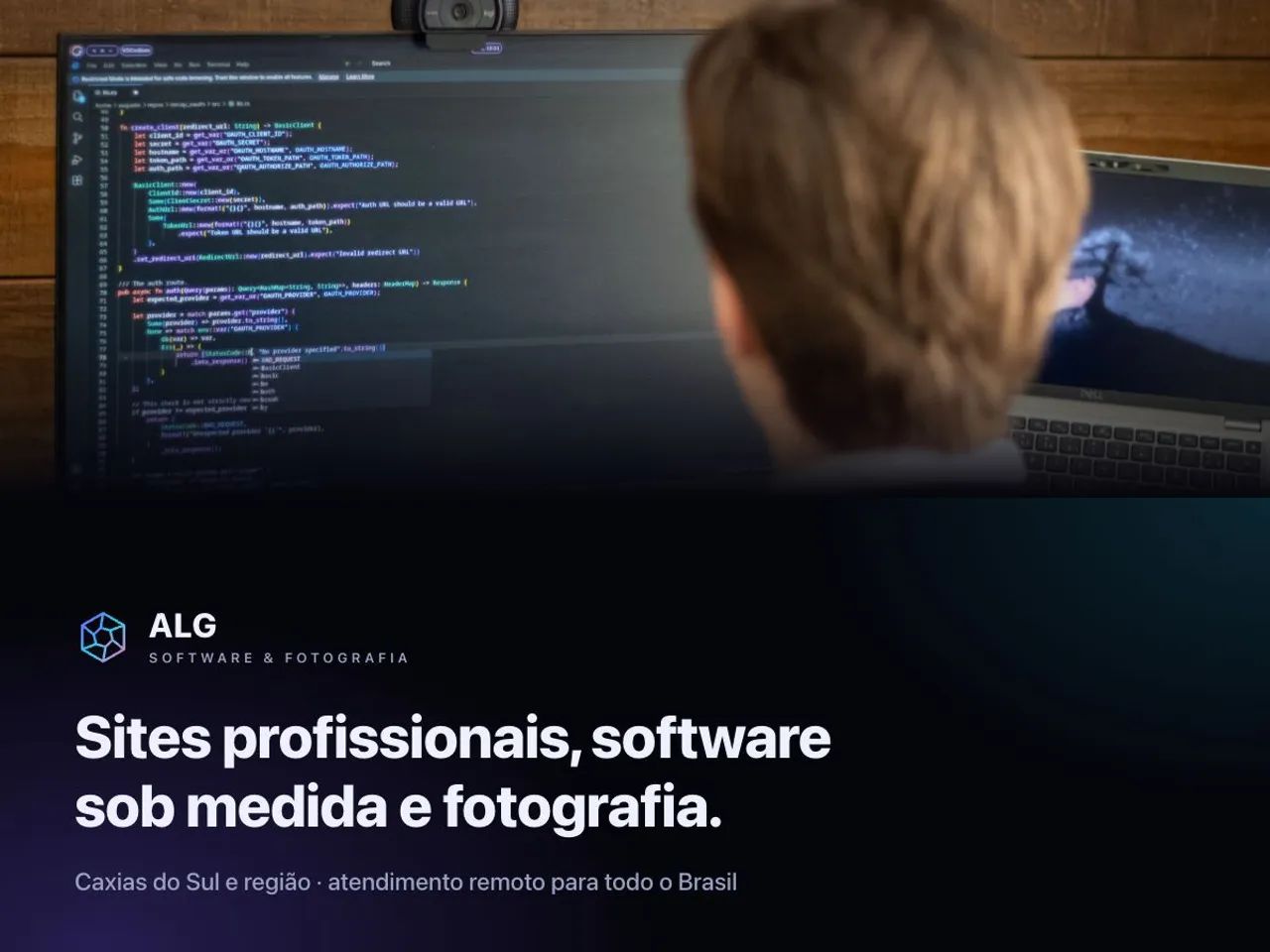 Sites profissionais, software e fotografia