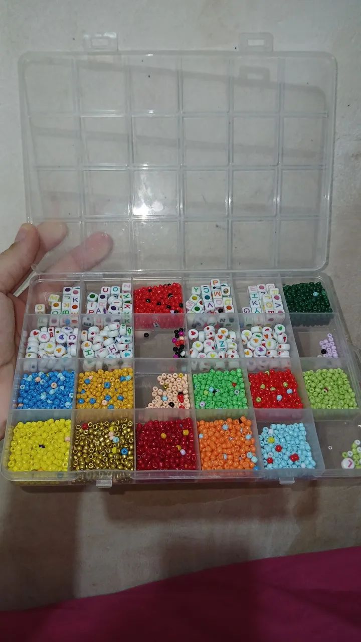 Kit miçangas e nailon de fazer pulseiras! - Foto 2