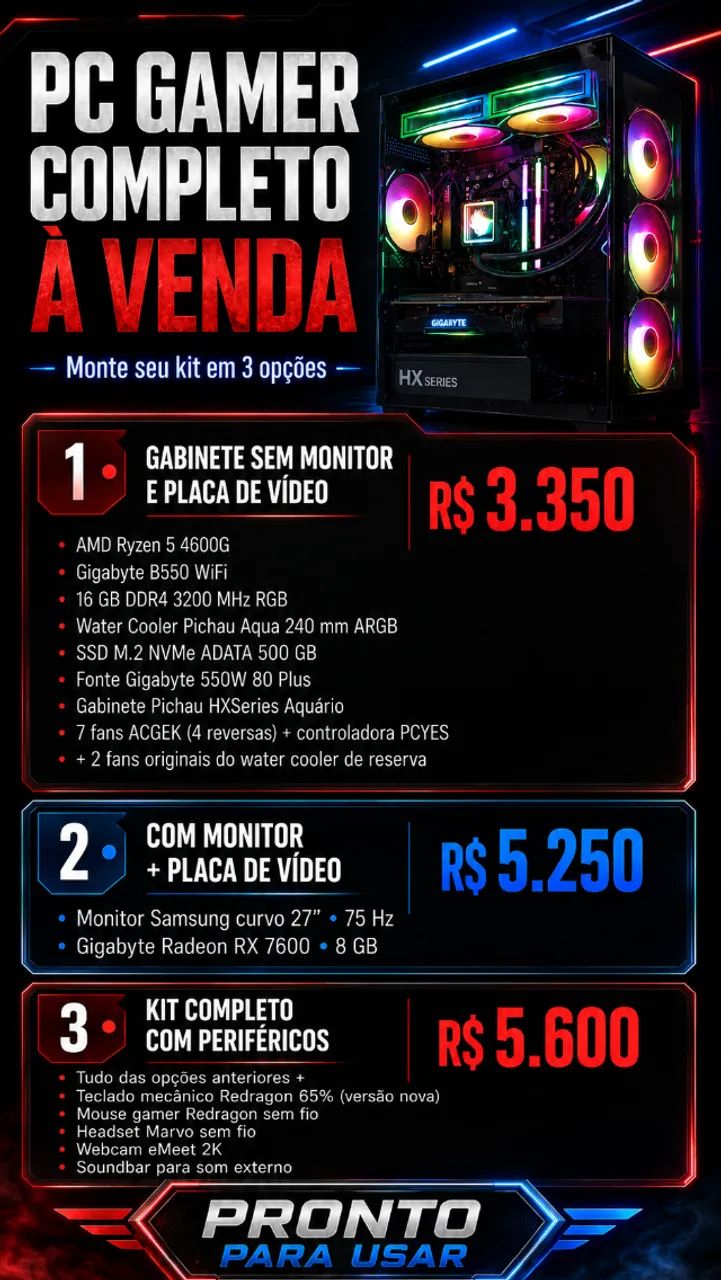 Pc Gamer Completo - Foto 4