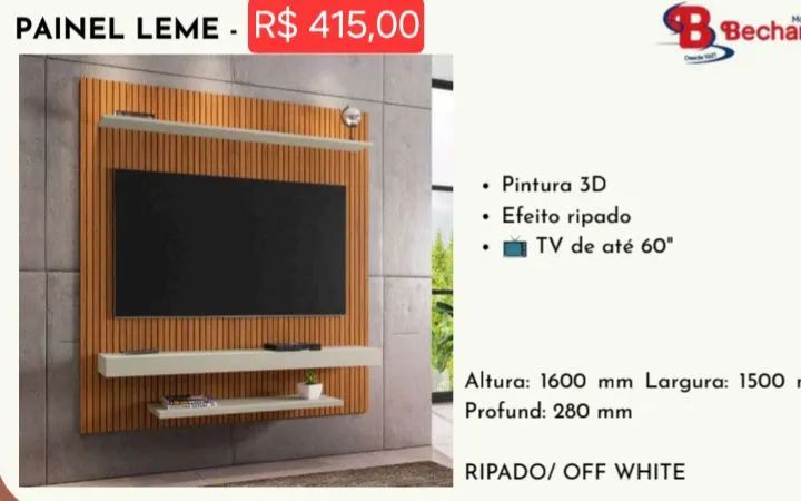 Painel Leme p/tvs até 60 polegadas (leia a descrição)