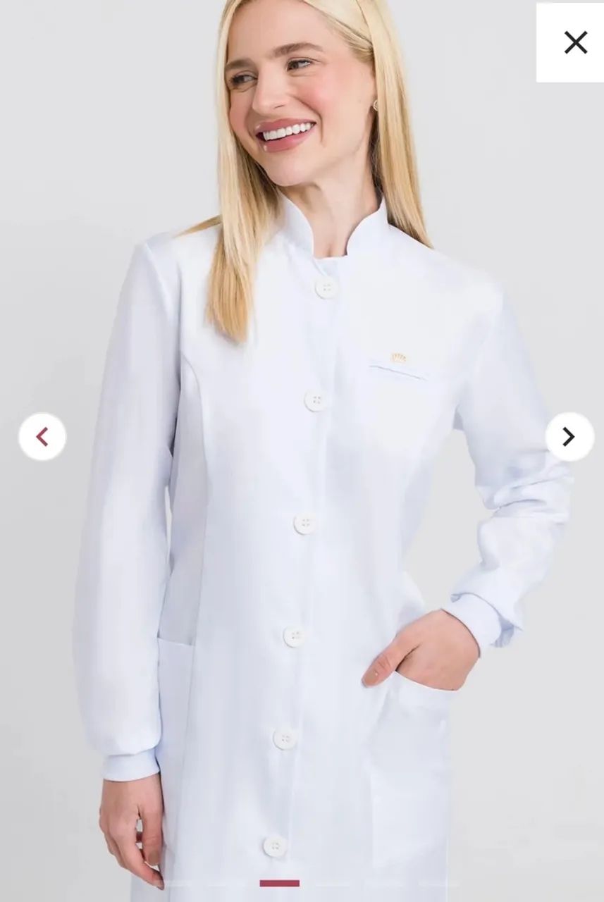 Jaleco Dra Cherie - Feminino Basic Branco P