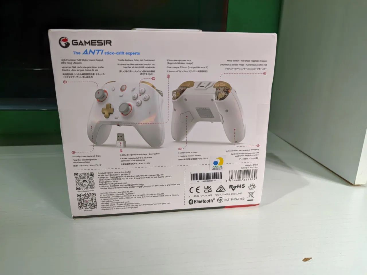 Controle Gamesir Cyclone 2 Wireless Com Dock Branco - Foto 2