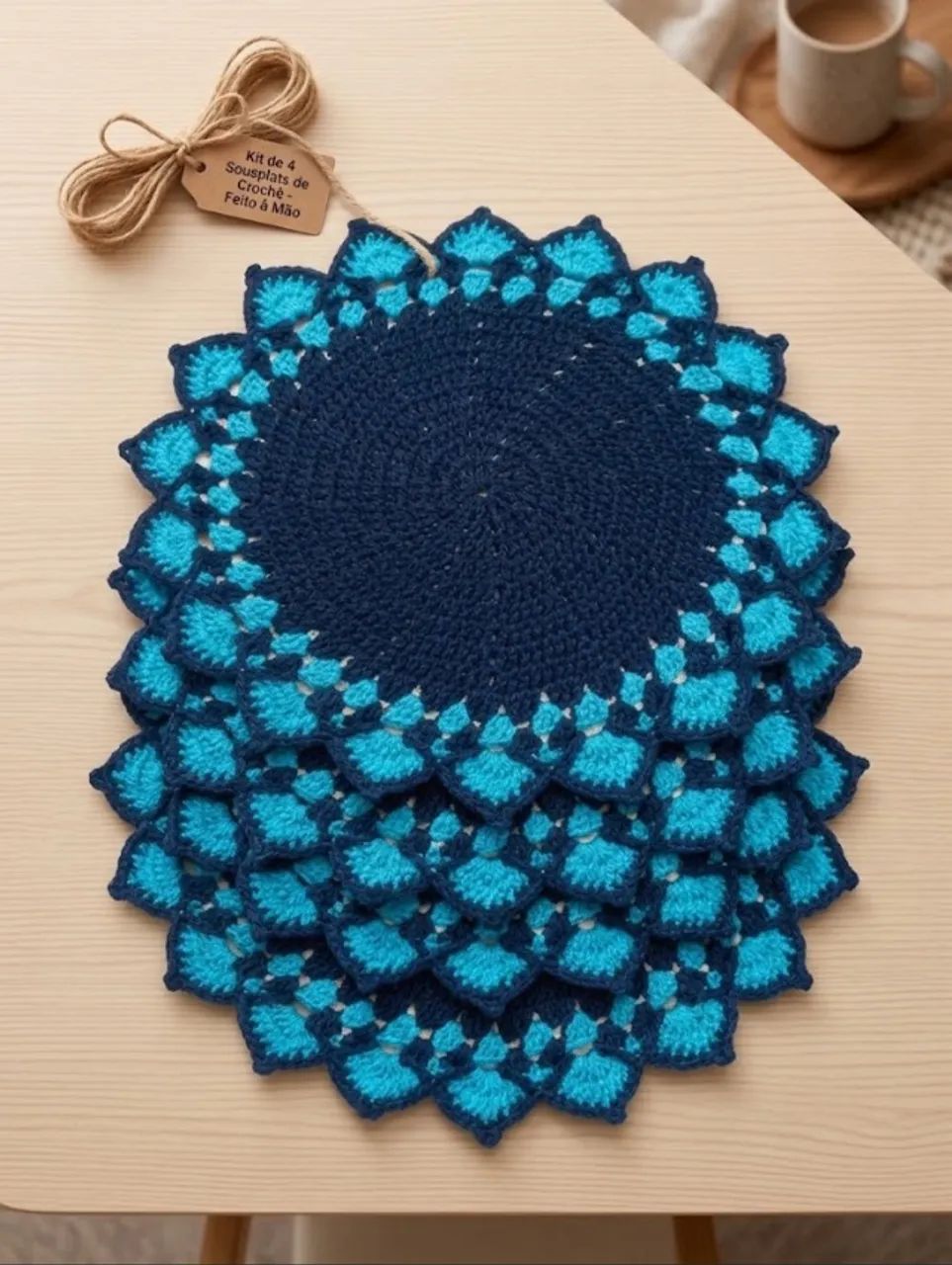 Kit de sousplat mesa posta