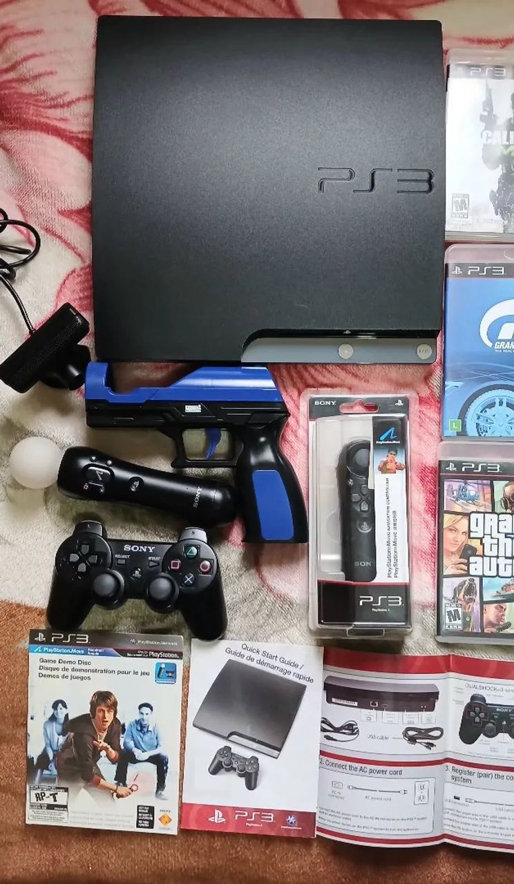 Playstation 3 com acessórios  - Foto 2
