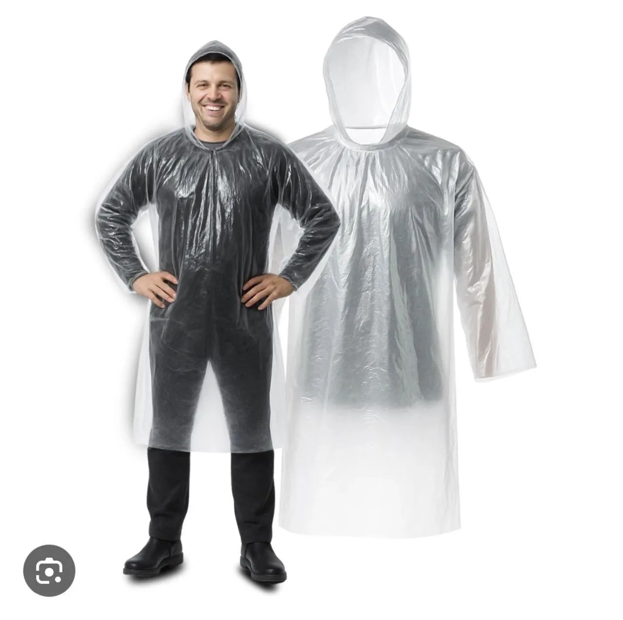 Capa de Chuva de Plástico 