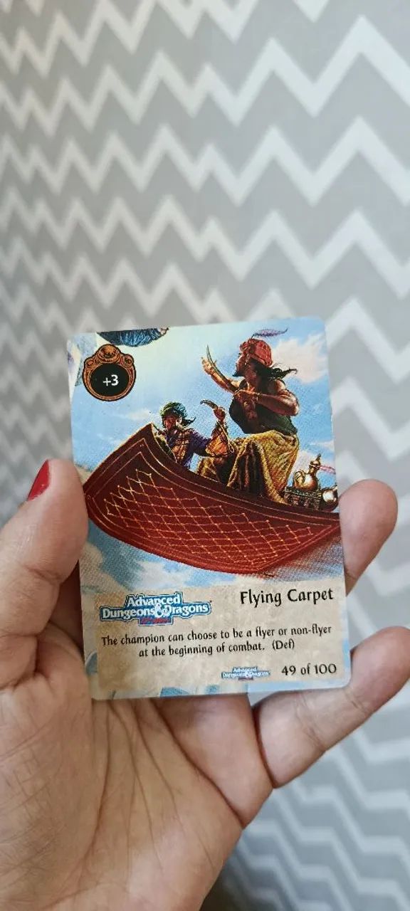 Carta colecionável Spellfire - Advanced Dungeons & Dragons.