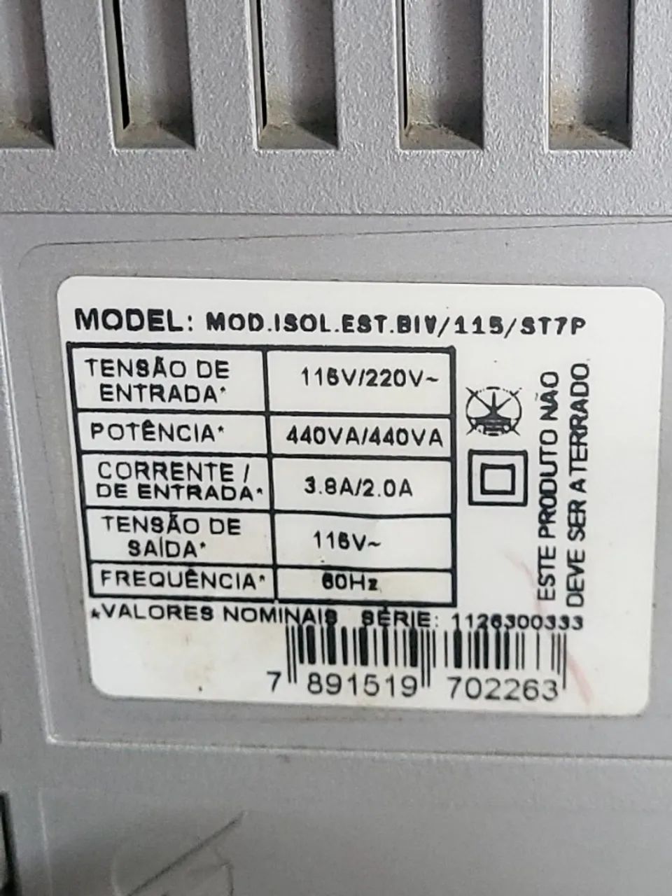 Módulo Isolador Estabilizado Microsol 440VA Bivolt - Foto 3