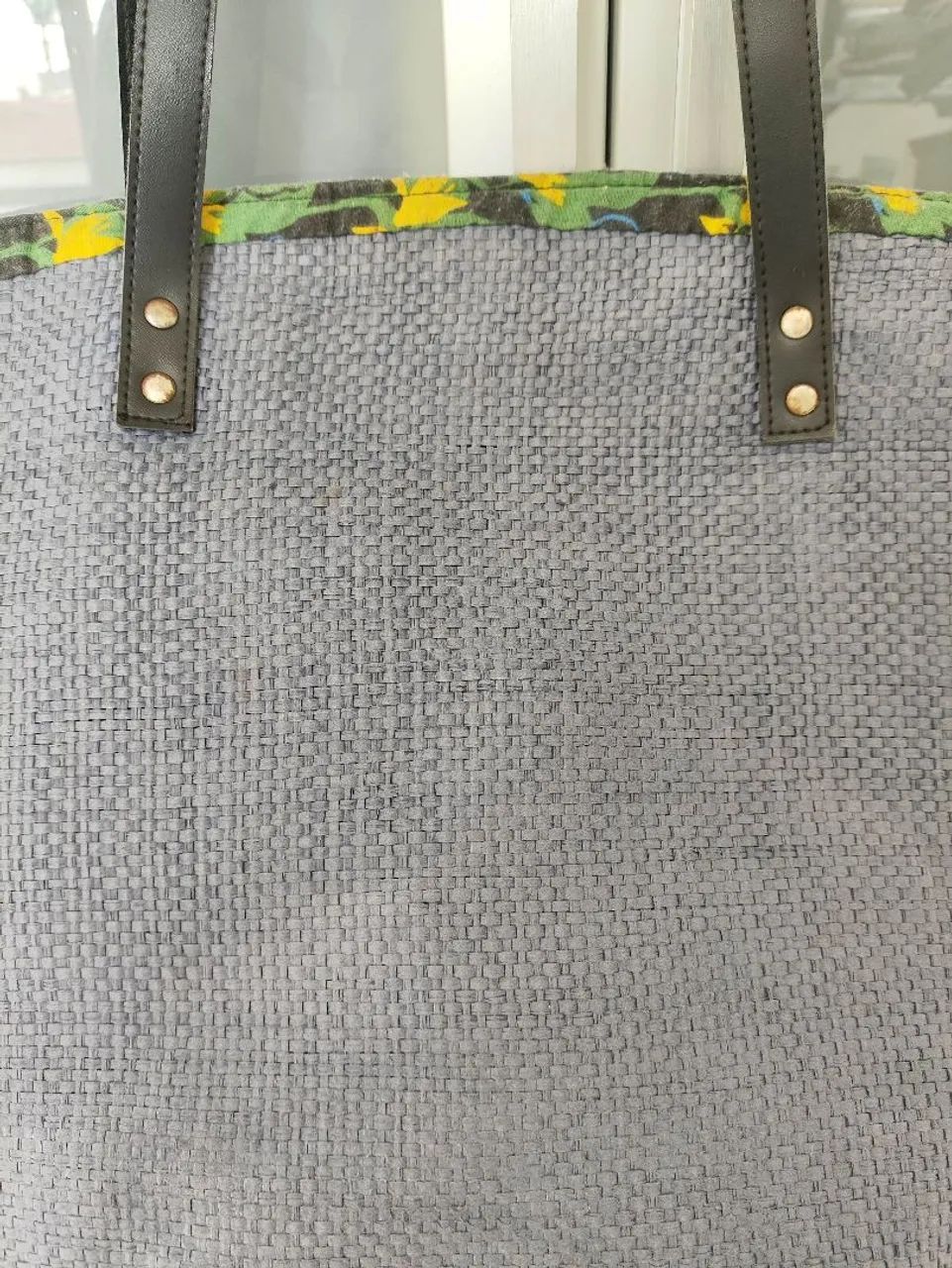 Bolsa de praia cinza azulado - Foto 3