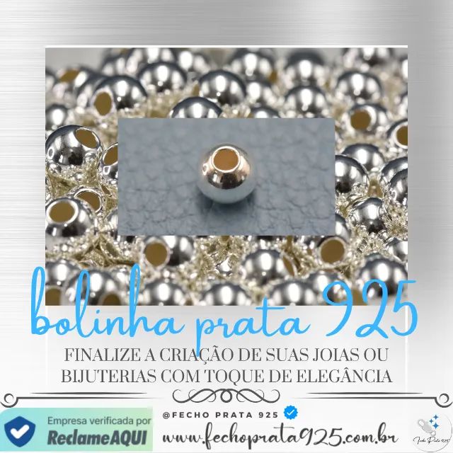 Esfera de Prata 925 - LISA - VARIOS MODELOS E TAMANHOS - Foto 3