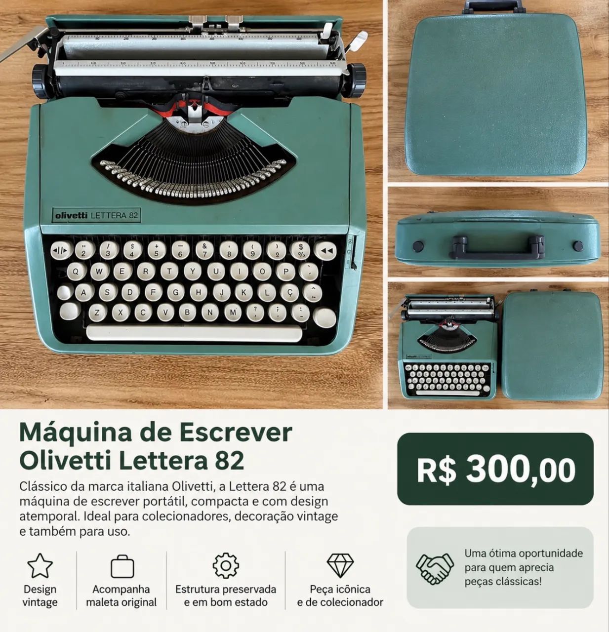 Máquina de Escrever Olivetti Lettera 82 - Foto 4