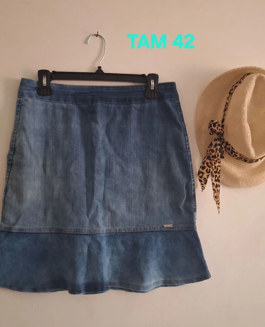 Mini saias Jeans tam 40 ate 48 - Foto 2