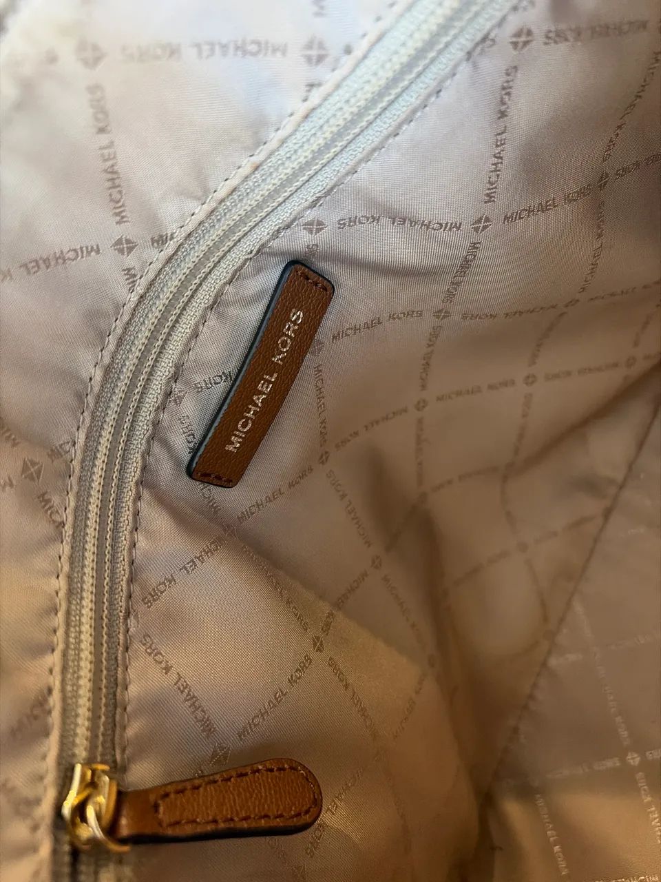 Bolsa Michael Kors Branca e Caramelo - Foto 5
