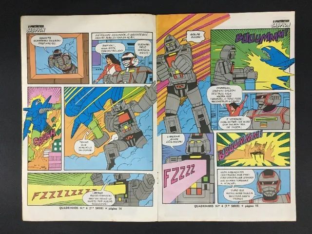 HQ O Fantástico Jaspion & Changeman Nº 4 Original Revista em