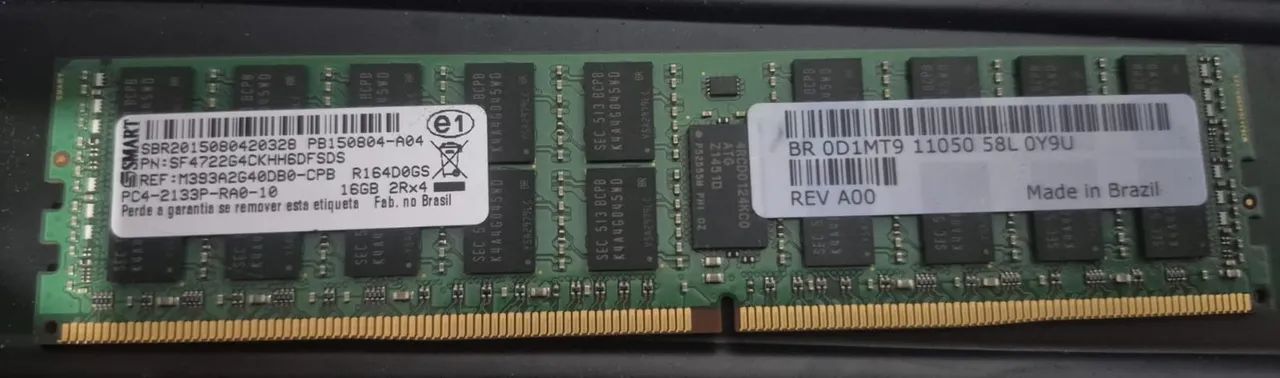 Memoria 16gb smart pc4 2133p 2rx4 