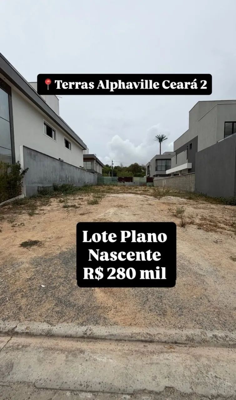 Lote no Terras Alphaville Ceará 2, nascente perto do clube, 