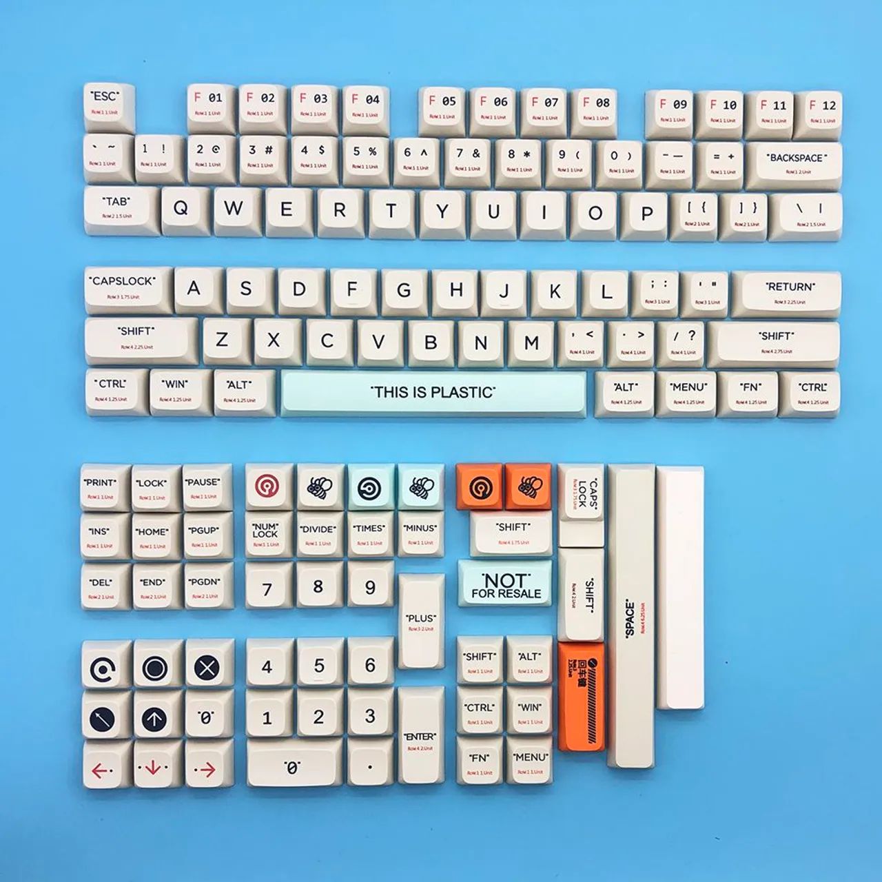XDA Profile Plastic Theme Keycaps - Foto 4