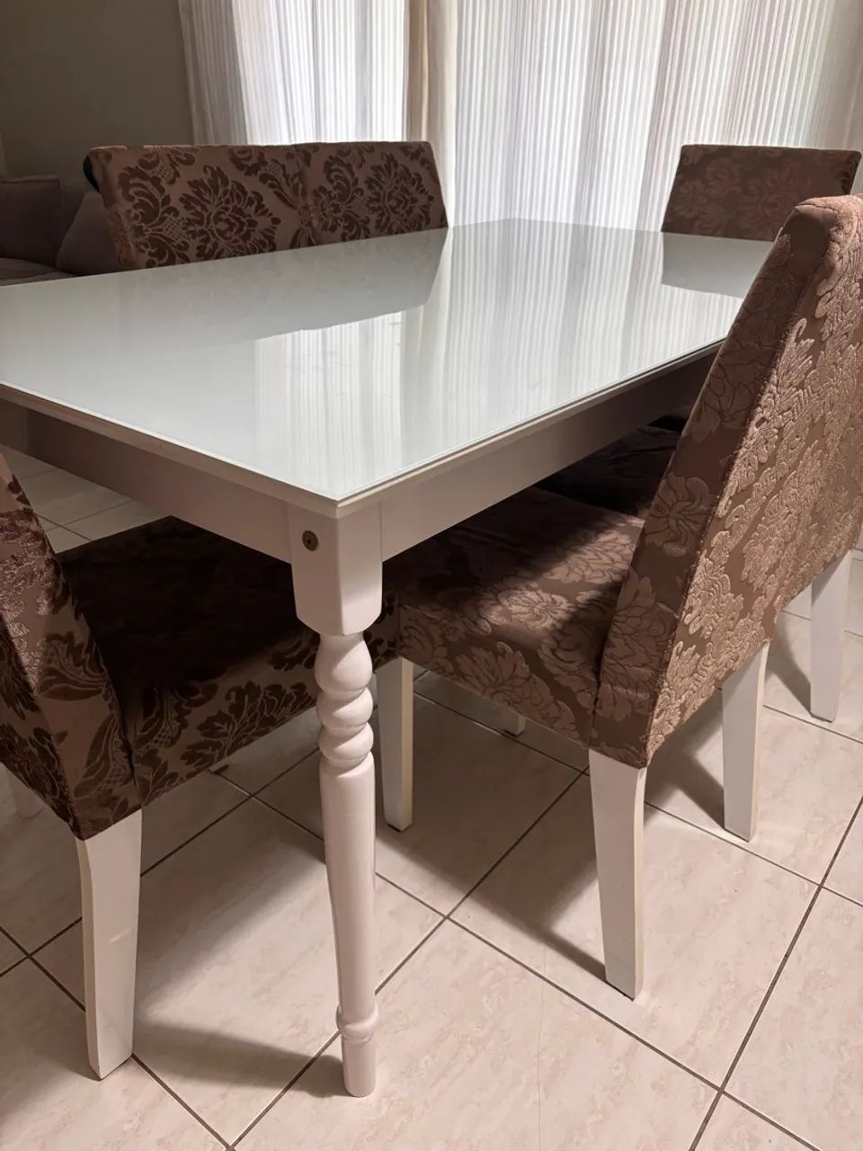 Mesa de vidro 6 lugares  - Foto 2