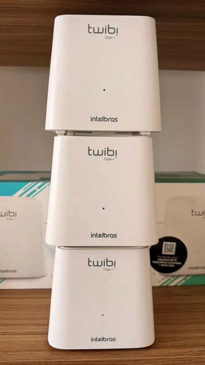 Kit Roteador Wi-Fi Mesh com 3 Unidades Twibi Giga+ Intelbras - Foto 3
