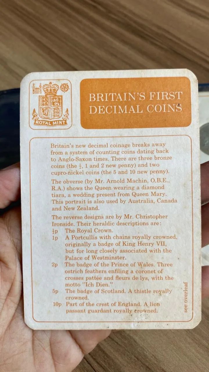 Conjunto Moedas Britain?s First Decimal Coins Royal Mint 1971 - Foto 2