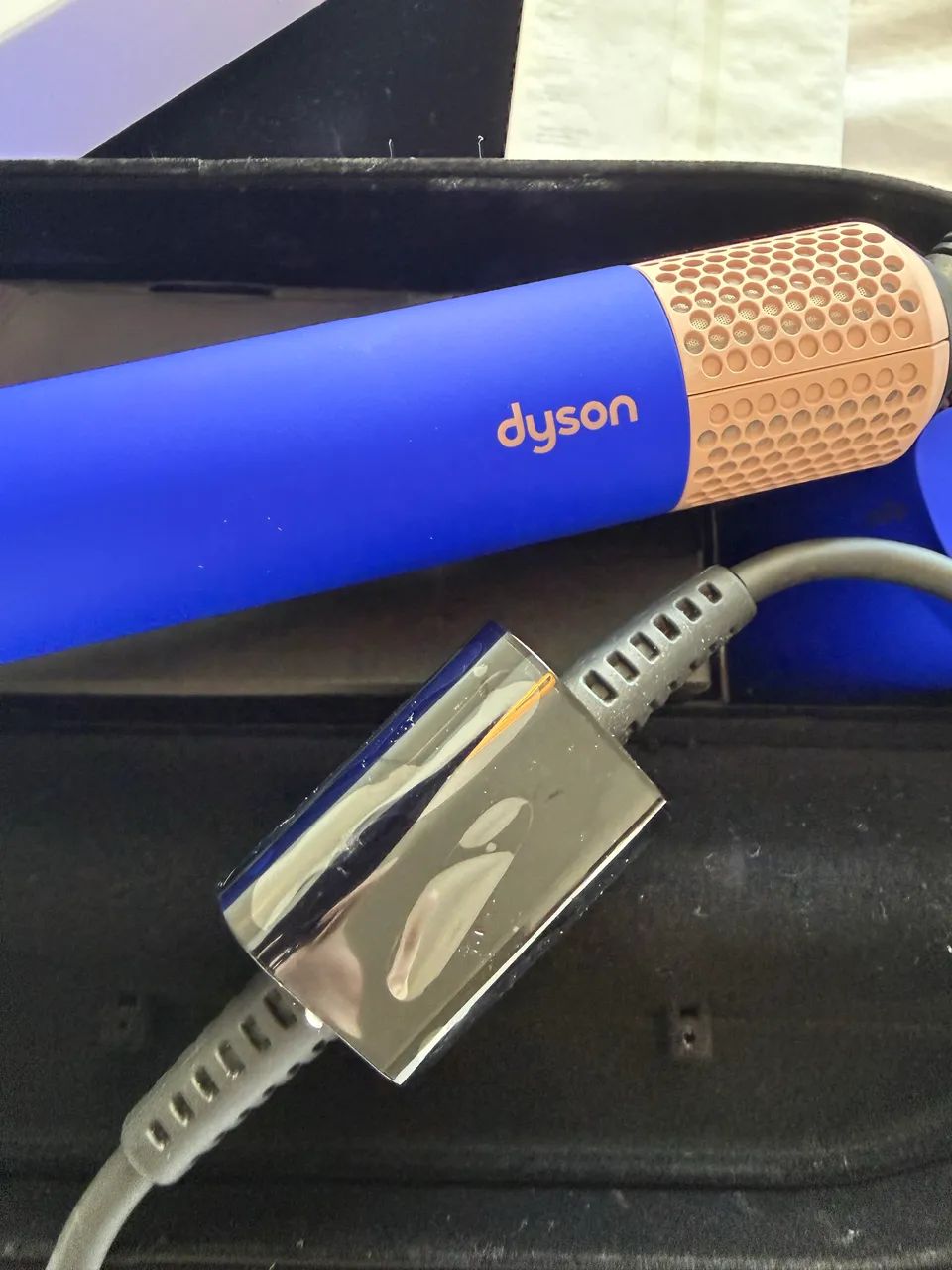 DYSON AIRWRAP HS05 COMPLETE LONG 220V AZUL COBRE NOVO