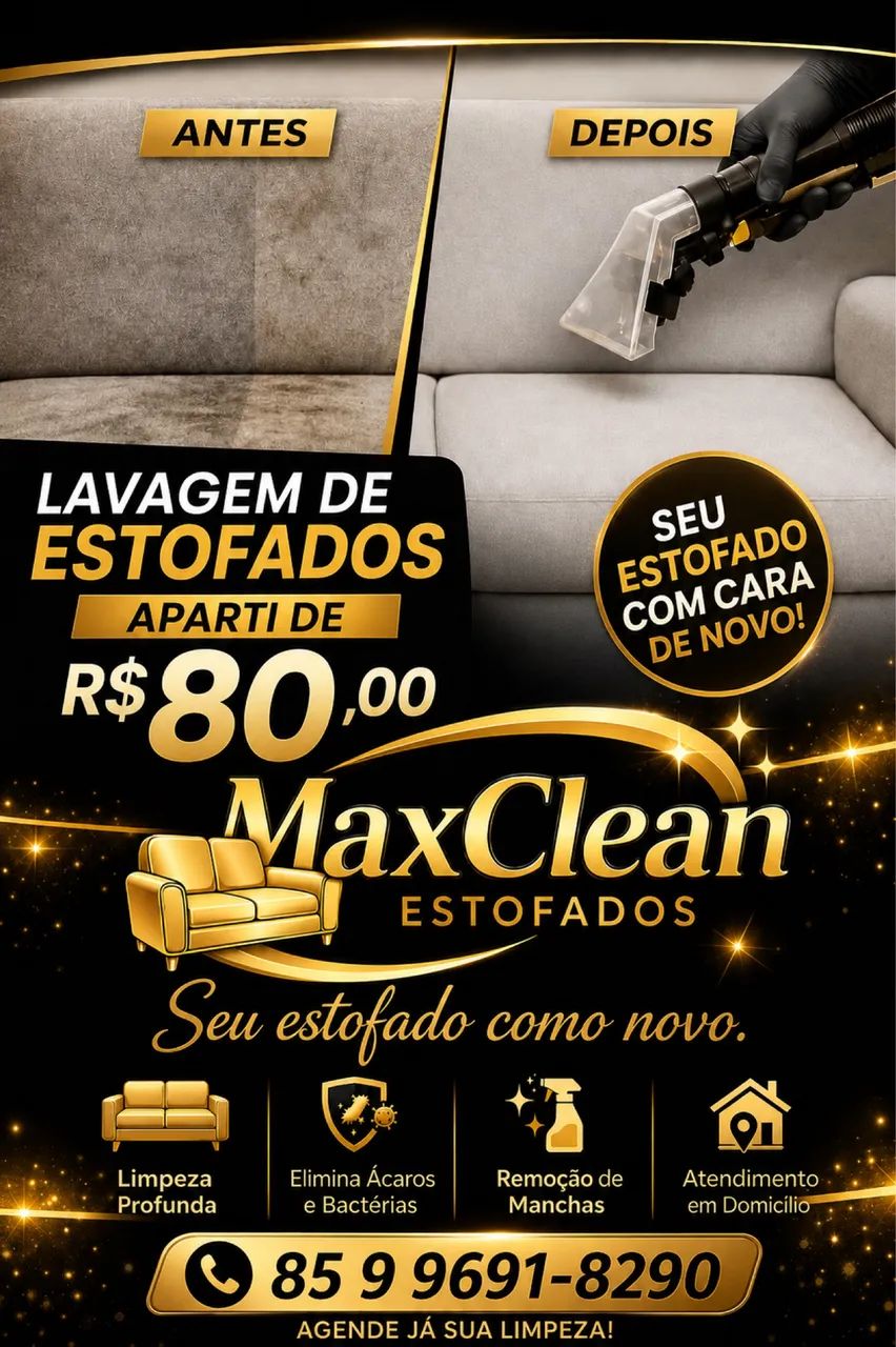 PROMOÇÃO LAVAGEM DE ESTOFADOS