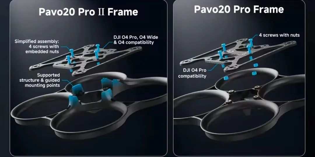 Novo Drone Pavo20 Pro II 4S 04 Pro ELRS 2.4G - Foto 5