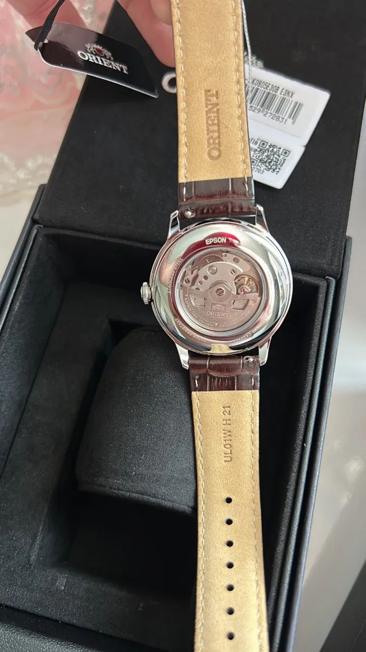 Relógio Orient Bambino Sun e Moon versão 9  - Foto 4