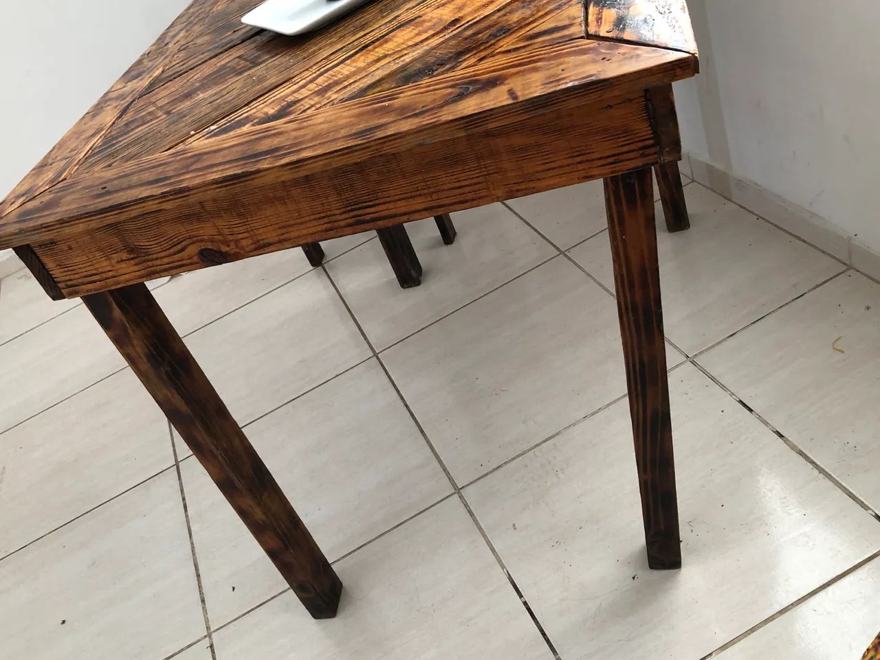 Mesa Madeira 2 Cadeiras  - Foto 4