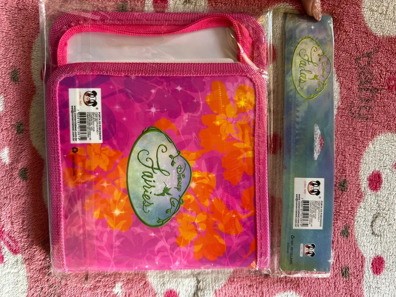 porta cds sininho tinkerbell anos 2000 papelaria vintage  - Foto 2