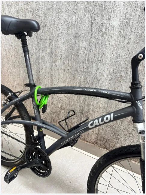 Bicicleta Caloi 500 Comfort - Revisada, Aro 26 e Suspensão (Impecável) - Foto 4