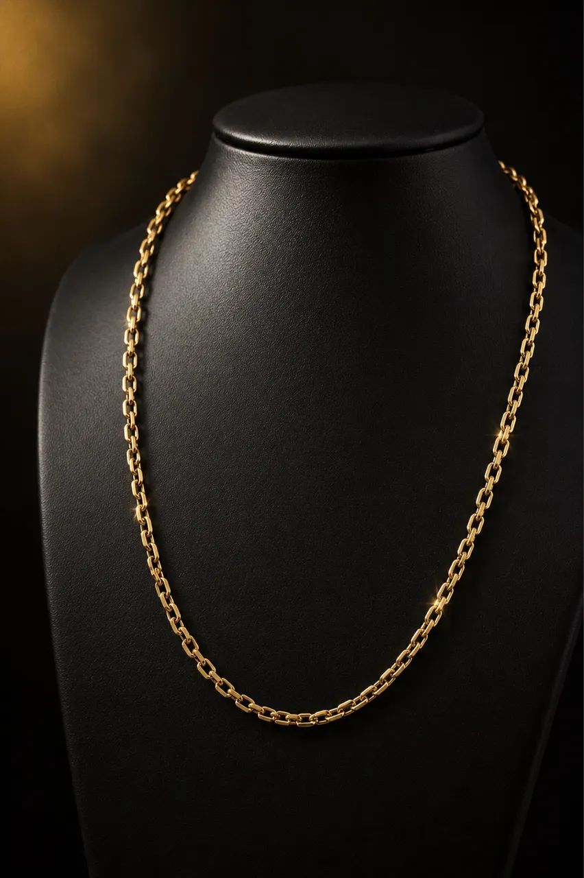 Corrente Cadeado em Ouro 18k 750