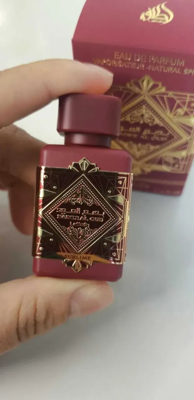 Miniatura Perfume Bade'e Al Oud Sublime Lattafa Eau de Parfum 5ml - Perfume Árabe - Foto 2
