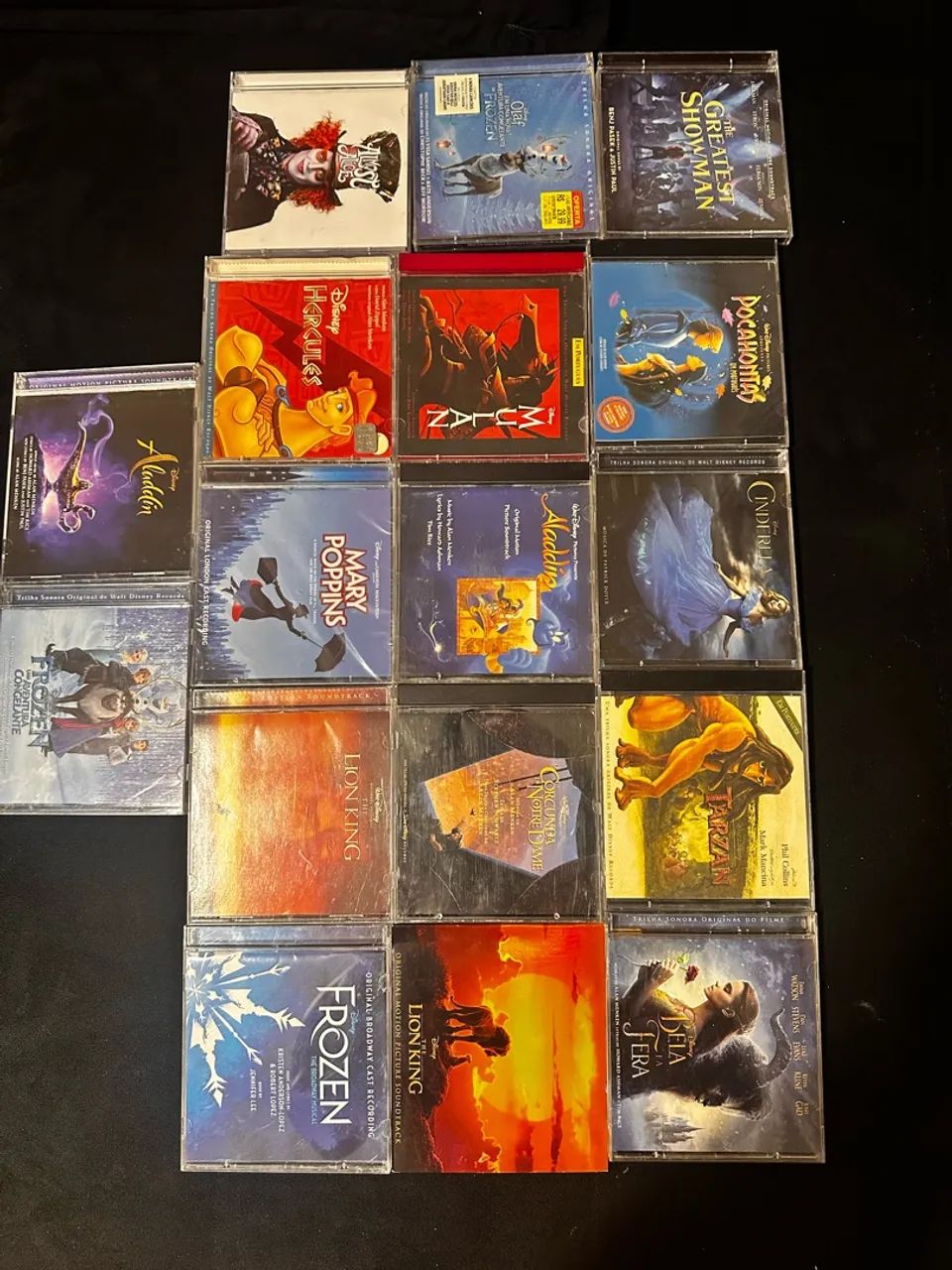 Kit de 17 CDs trilha sonora Disney 