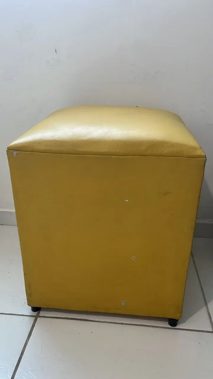 Puff Amarelo Grande - Foto 2